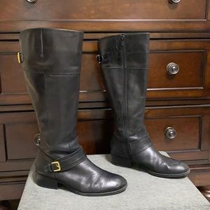Lauren Ralph Lauren black rider boots size 7.5